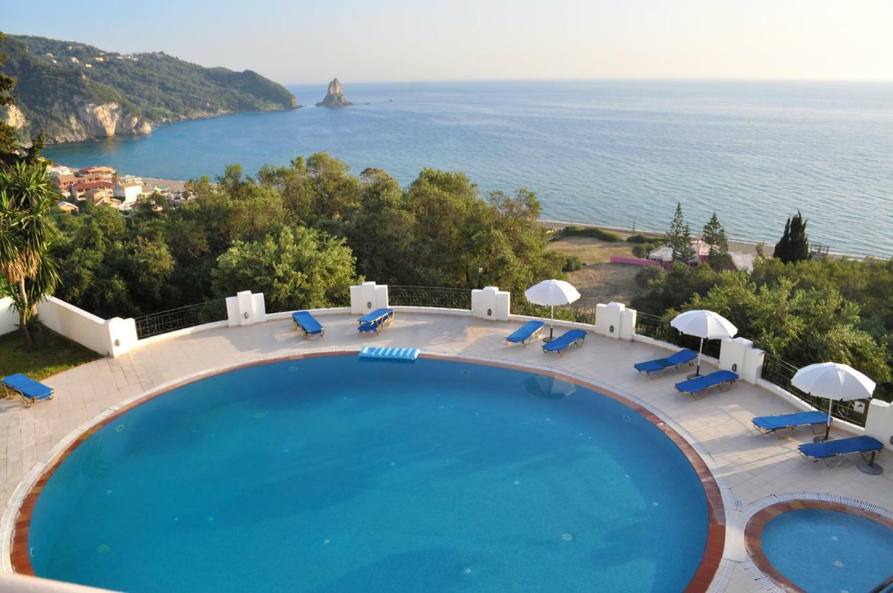 Holiday House With Pool Maria On Agios Gordios Beach Exterior foto
